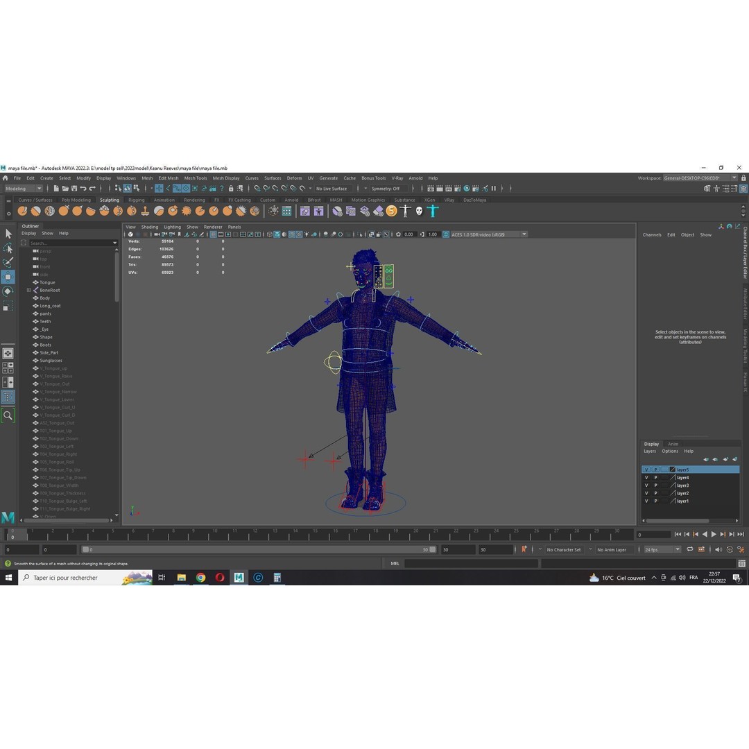 Realistic Secret Agent Man 3D Model – Low-Poly Rigged Character, FBX - View 26