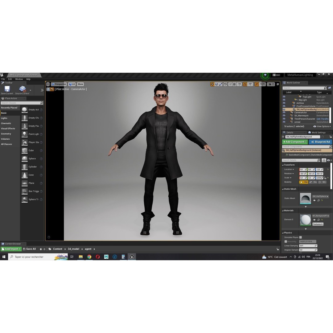 Realistic Secret Agent Man 3D Model – Low-Poly Rigged Character, FBX - View 27