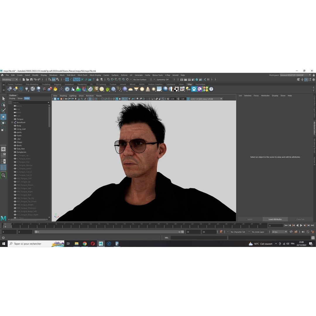 Realistic Secret Agent Man 3D Model – Low-Poly Rigged Character, FBX - View 32