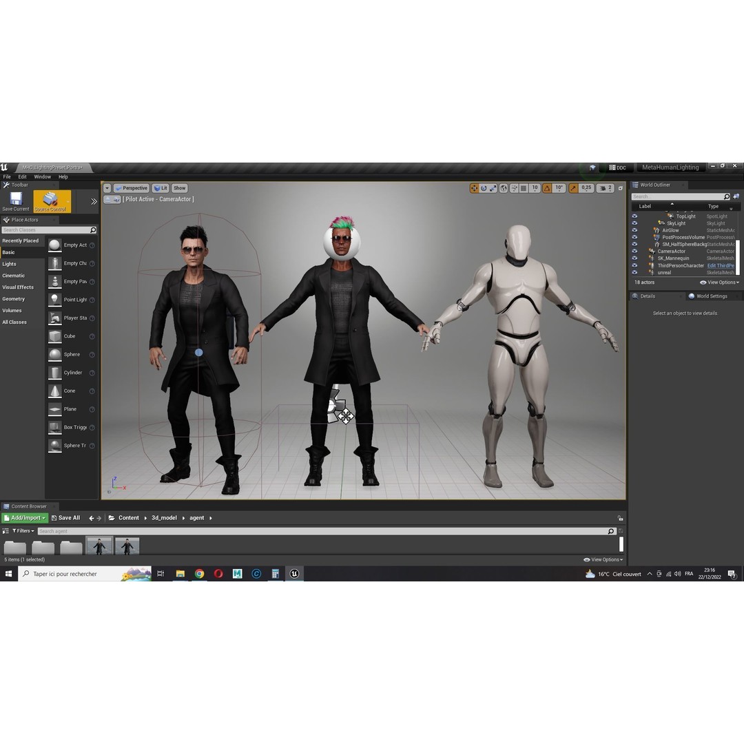 Realistic Secret Agent Man 3D Model – Low-Poly Rigged Character, FBX - View 33