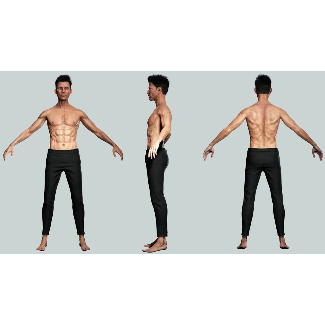 Realistic Secret Agent Man 3D Model – Low-Poly Rigged Character, FBX - View 4