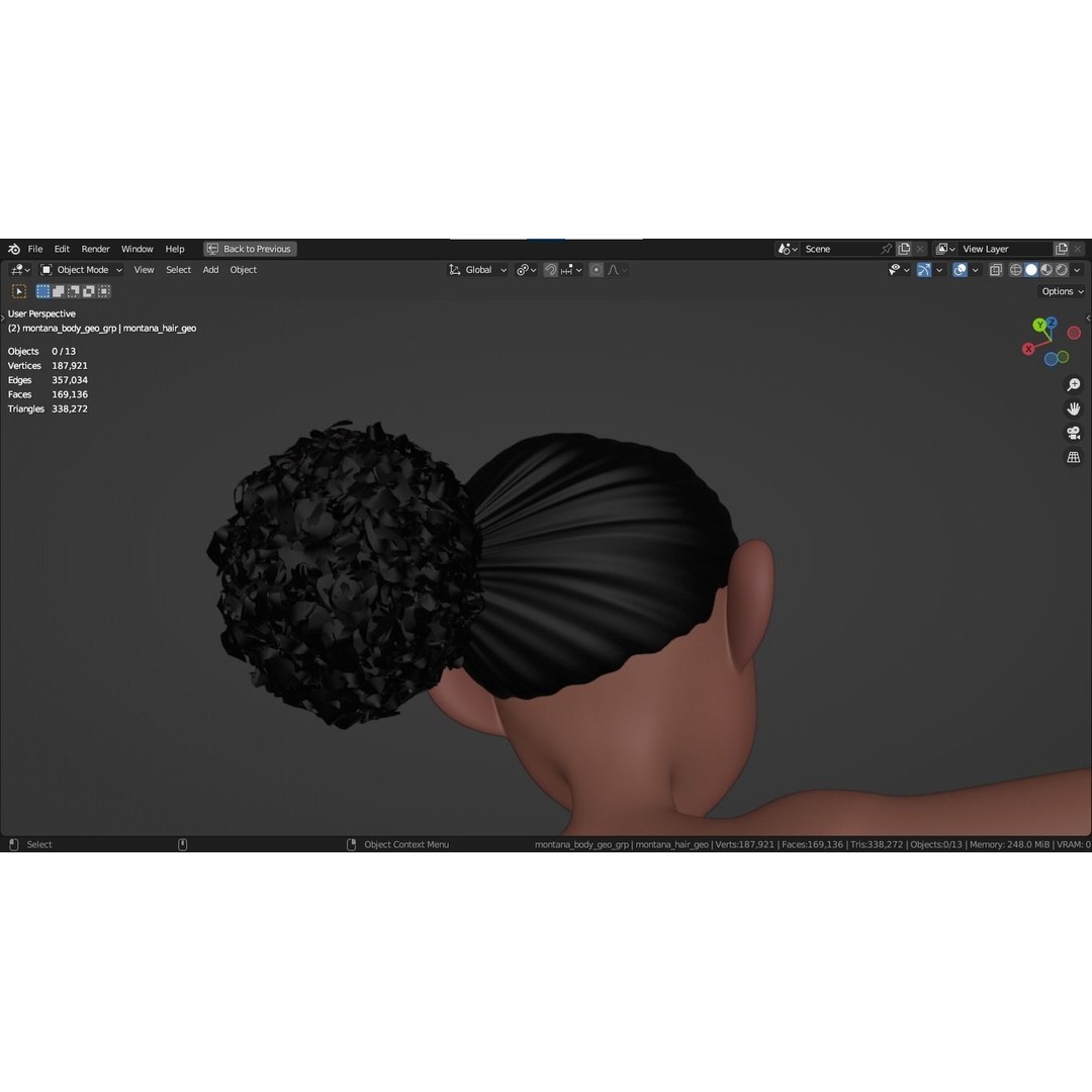 Montana Cartoon Girl Teen Character 3D Model – Stylized Game Asset, FBX, Blender - View 27