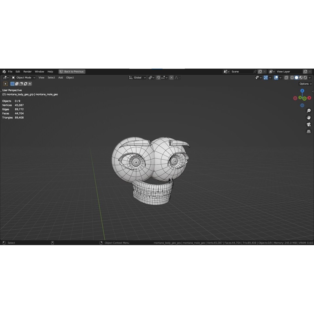 Montana Cartoon Girl Teen Character 3D Model – Stylized Game Asset, FBX, Blender - View 30