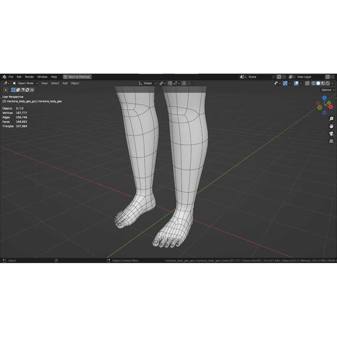 Montana Cartoon Girl Teen Character 3D Model – Stylized Game Asset, FBX, Blender - View 55