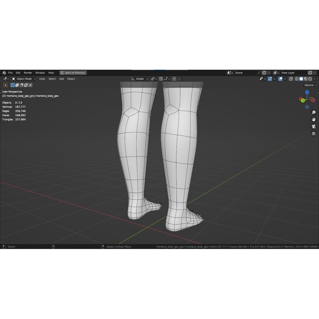 Montana Cartoon Girl Teen Character 3D Model – Stylized Game Asset, FBX, Blender - View 57