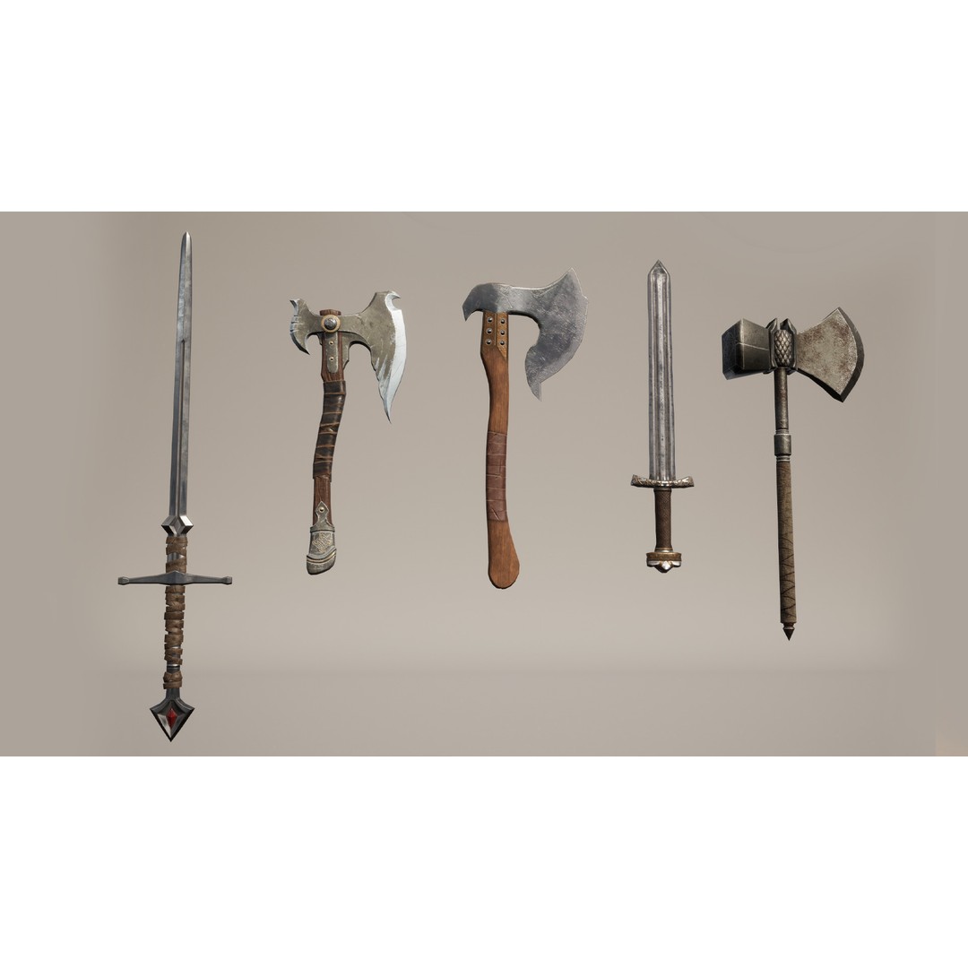 Knight 3D Model – Low Poly Game-Ready Character with Customization Options - View 13