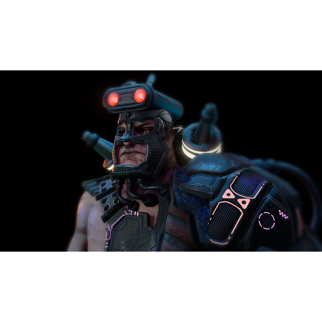 Cyberpunk Characters 3D Model – Rigged Sci-Fi Game Asset, FBX - View 11