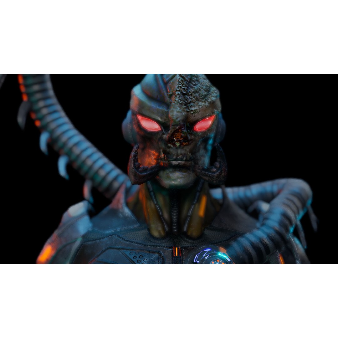 Cyberpunk Characters 3D Model – Rigged Sci-Fi Game Asset, FBX - View 5