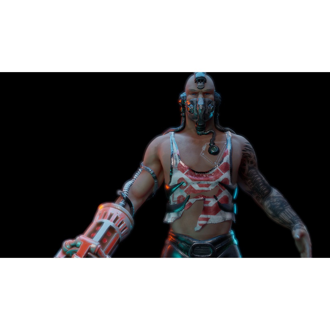 Cyberpunk Characters 3D Model – Rigged Sci-Fi Game Asset, FBX - View 8