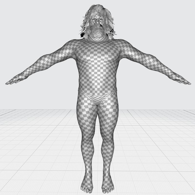 Viking Warrior 3D Model – Low Poly Rigged Character with PBR Textures