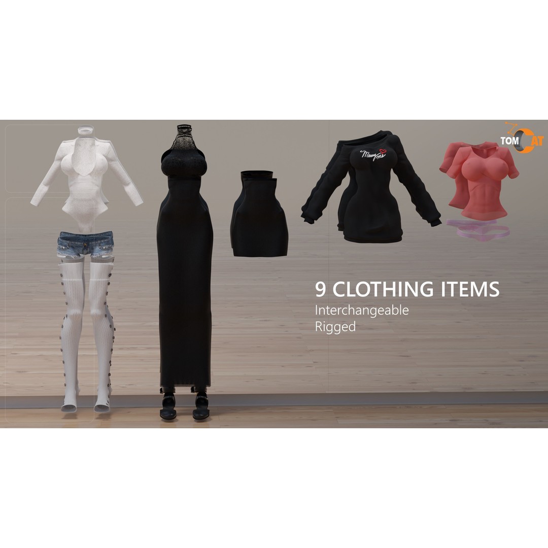Imogen Rigged Female Dancer 3D Model – Low Poly Game Asset, Blender & Unity - View 11