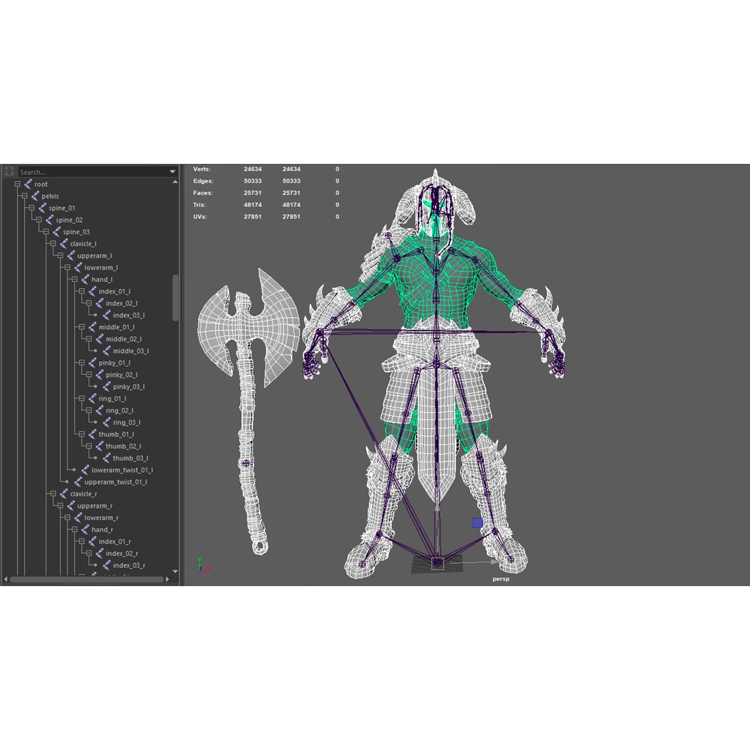 Fantasy Character 3D Model – Low Poly Rigged Pack for Unreal Engine