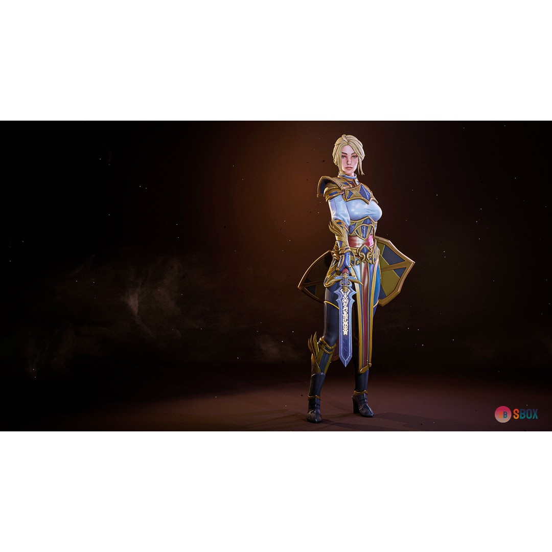 Fantasy Character 3D Model – Low Poly Rigged Pack for Unreal Engine - View 13