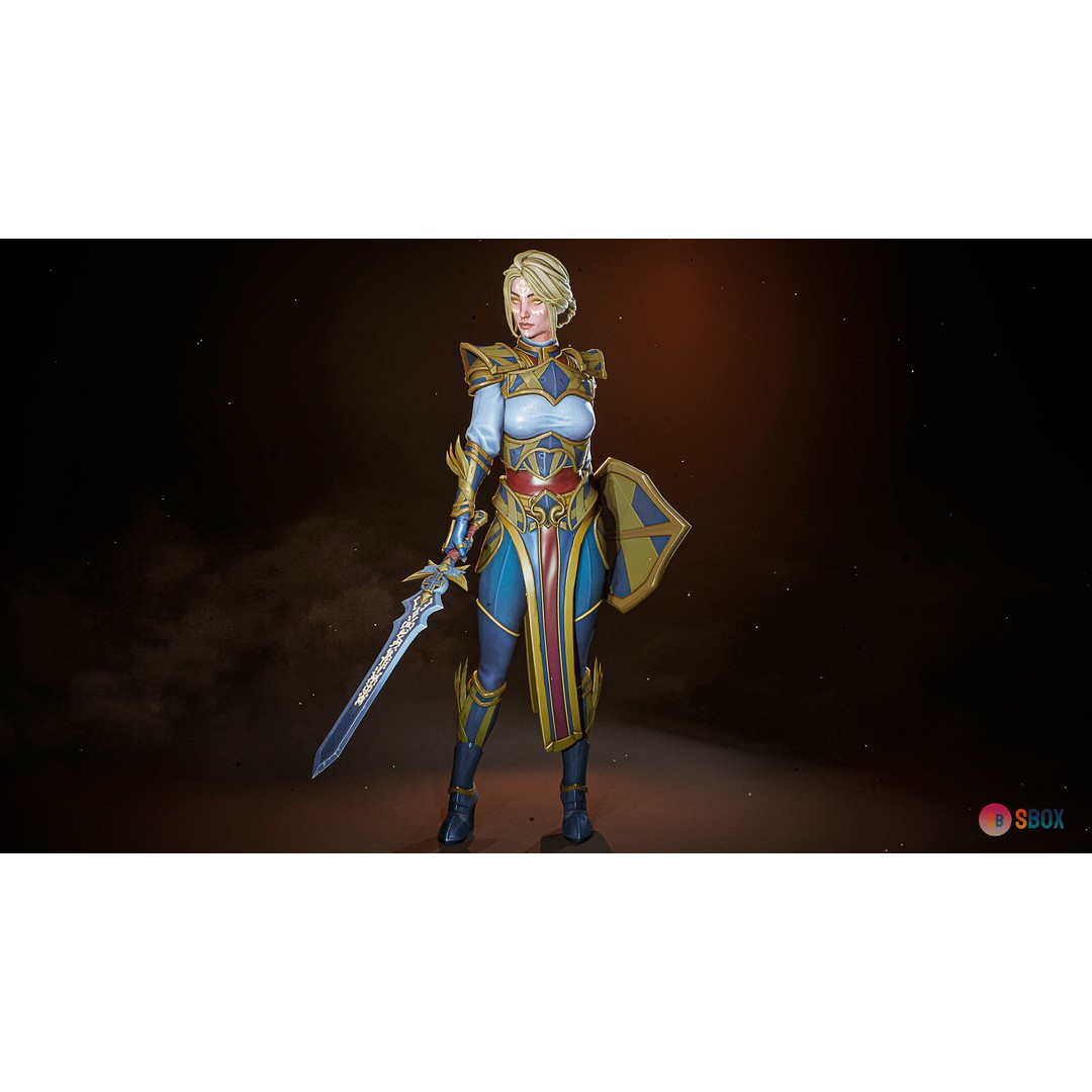 Fantasy Character 3D Model – Low Poly Rigged Pack for Unreal Engine - View 14