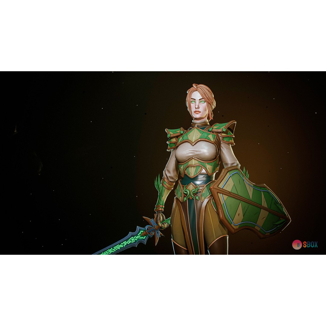 Fantasy Character 3D Model – Low Poly Rigged Pack for Unreal Engine - View 17