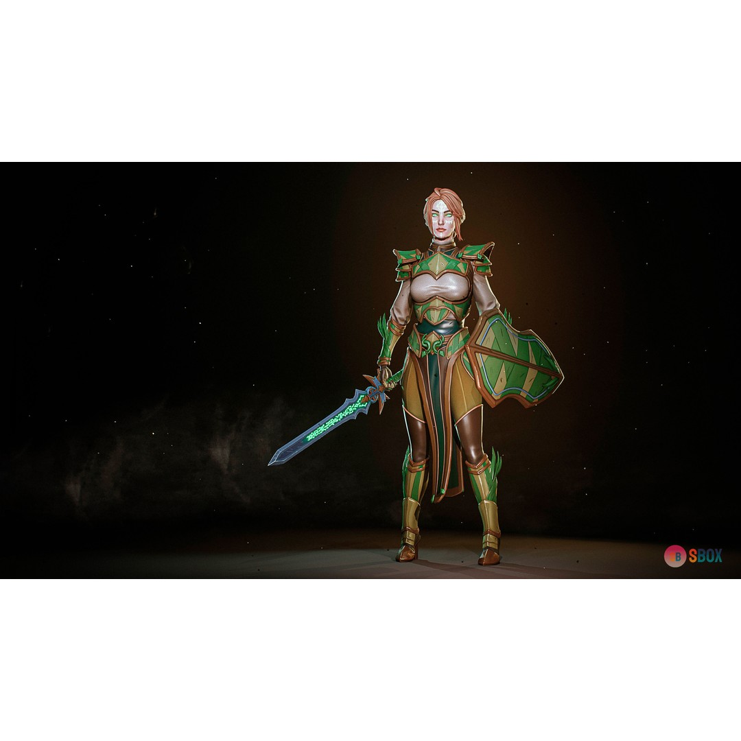 Fantasy Character 3D Model – Low Poly Rigged Pack for Unreal Engine - View 18