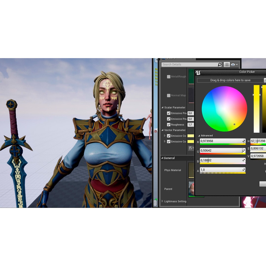 Fantasy Character 3D Model – Low Poly Rigged Pack for Unreal Engine - View 47