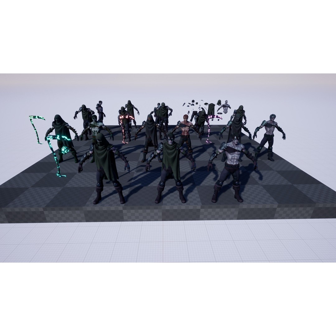 Fantasy Character 3D Model – Low Poly Rigged Pack for Unreal Engine - View 57