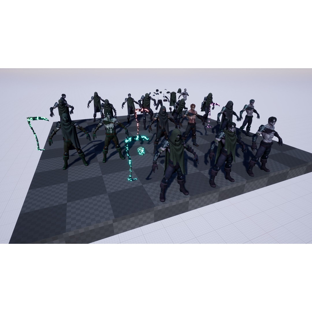 Fantasy Character 3D Model – Low Poly Rigged Pack for Unreal Engine - View 58