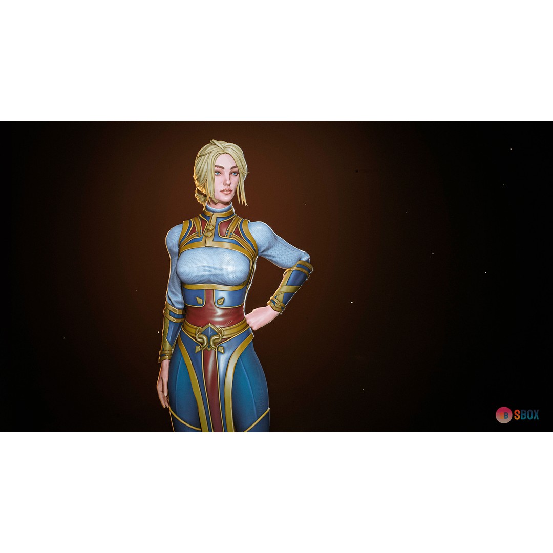 Fantasy Character 3D Model – Low Poly Rigged Pack for Unreal Engine - View 7
