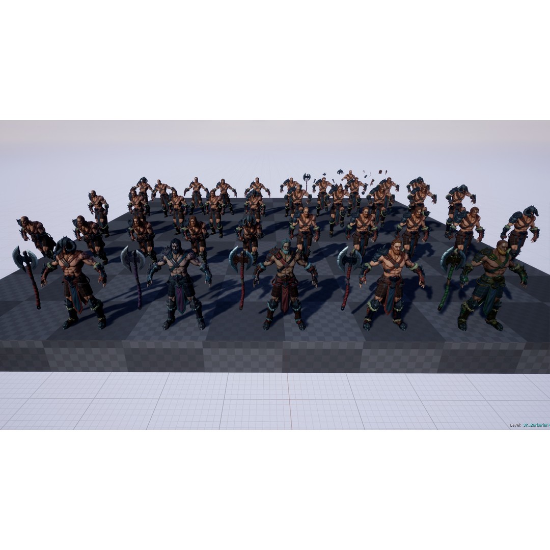 Fantasy Character 3D Model – Low Poly Rigged Pack for Unreal Engine - View 75