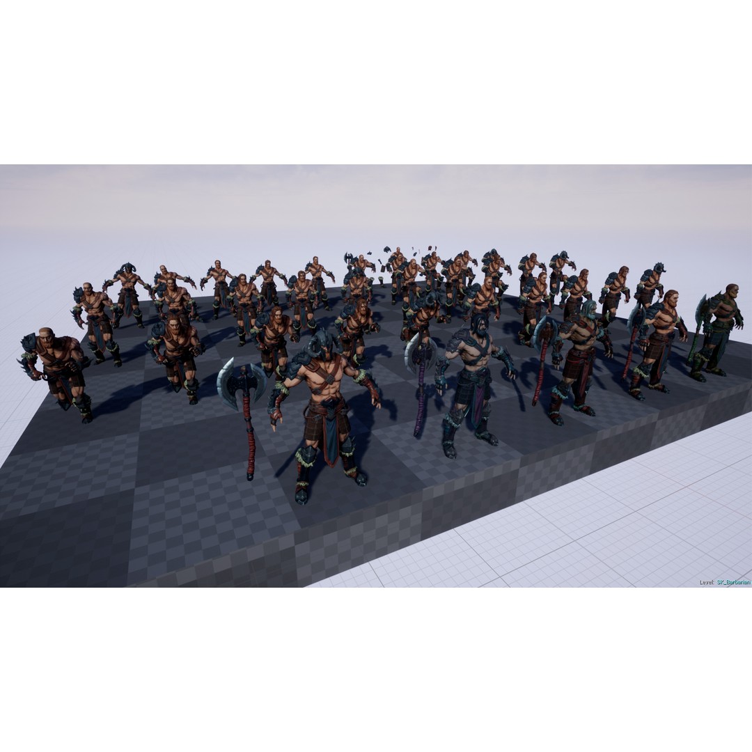 Fantasy Character 3D Model – Low Poly Rigged Pack for Unreal Engine - View 76