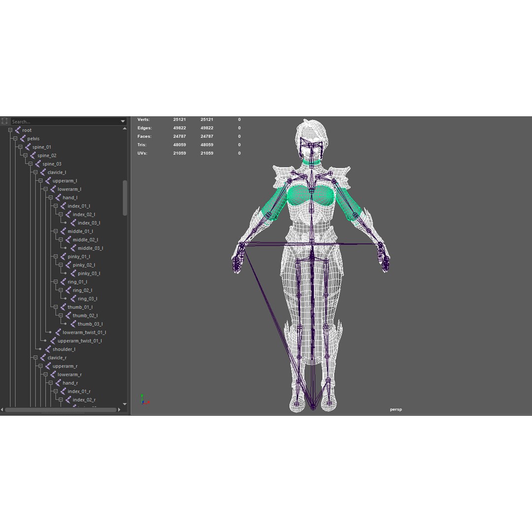 Fantasy Character 3D Model – Low Poly Rigged Pack for Unreal Engine - View 81