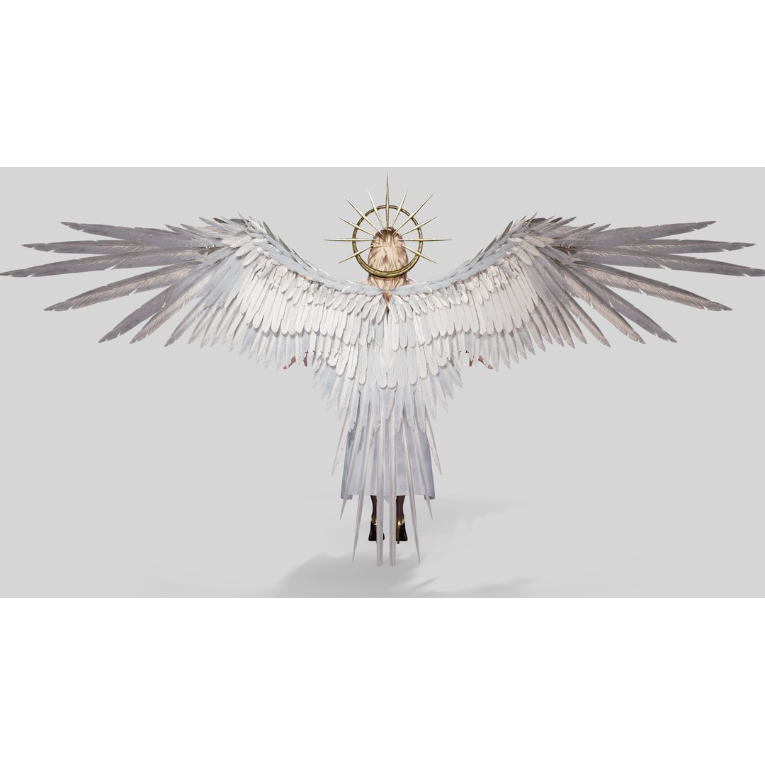 Angelica 3D Model – Game Ready Low-Poly Character with Animations - View 10