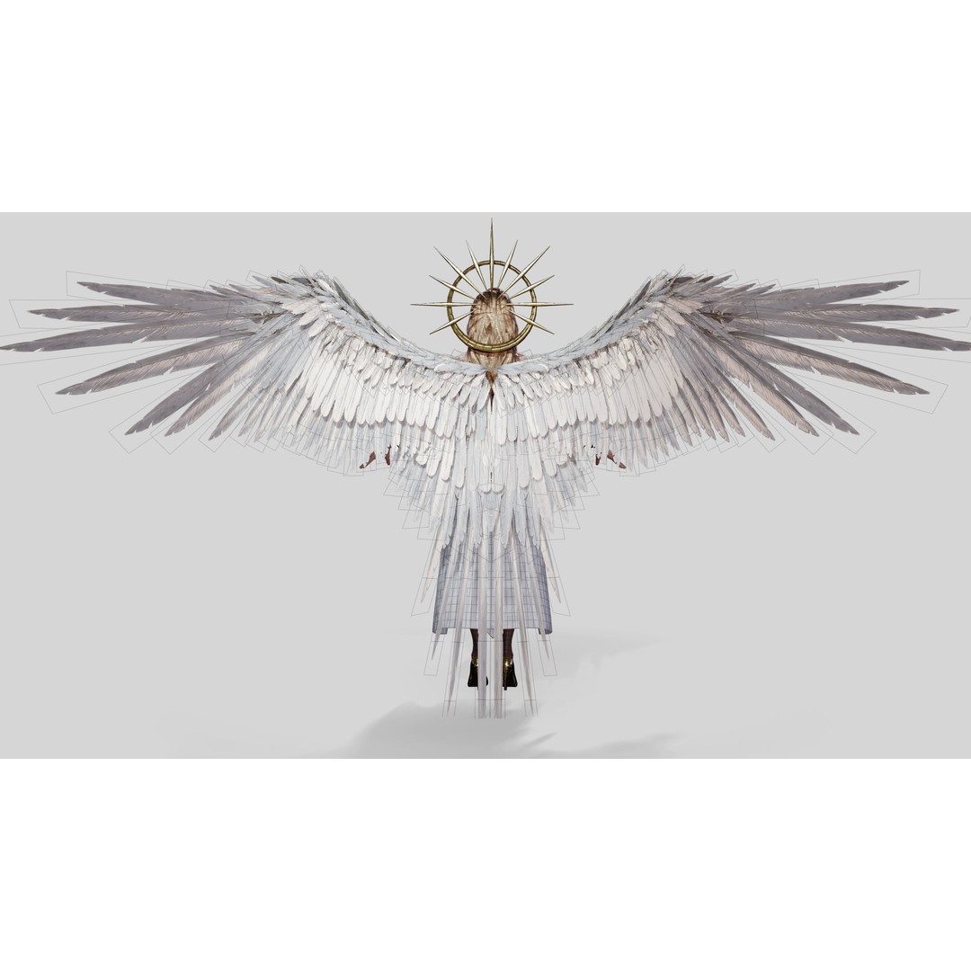 Angelica 3D Model – Game Ready Low-Poly Character with Animations - View 11
