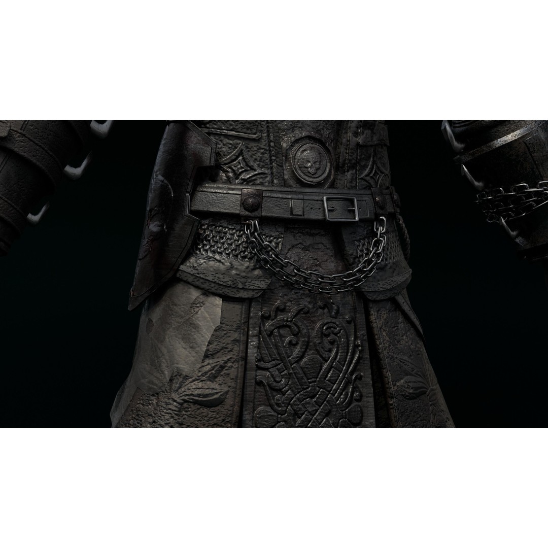 Skeleton King 3D Model – Low Poly Game Ready Character, FBX, Blender - View 10