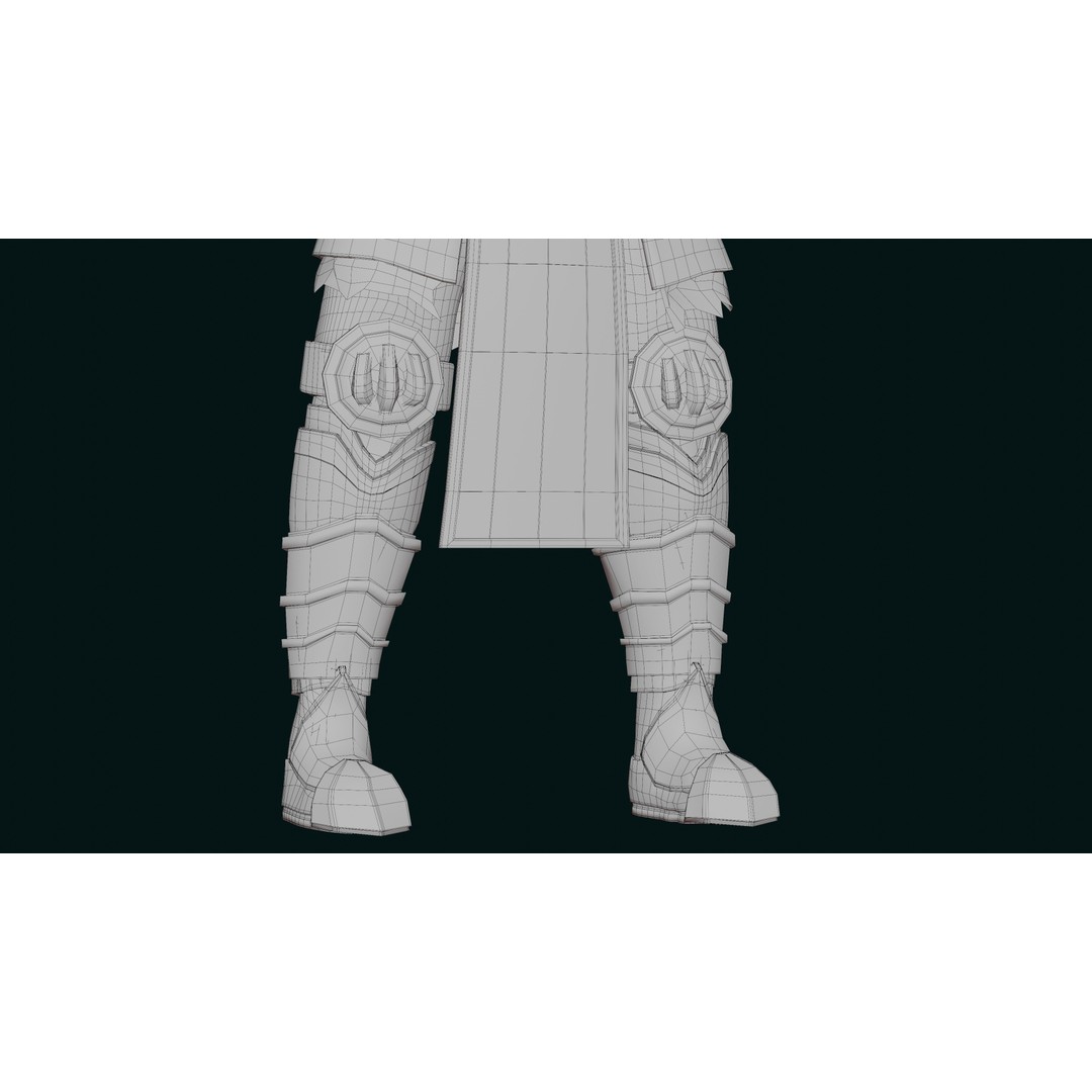 Skeleton King 3D Model – Low Poly Game Ready Character, FBX, Blender - View 16