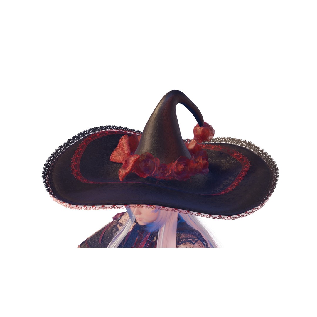Witch Mage Character 3D Model – Rigged Fantasy Asset, Blender & FBX - View 10