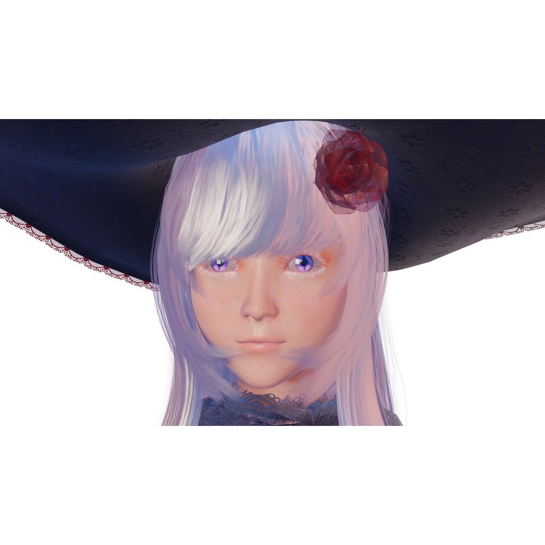 Witch Mage Character 3D Model – Rigged Fantasy Asset, Blender & FBX - View 4