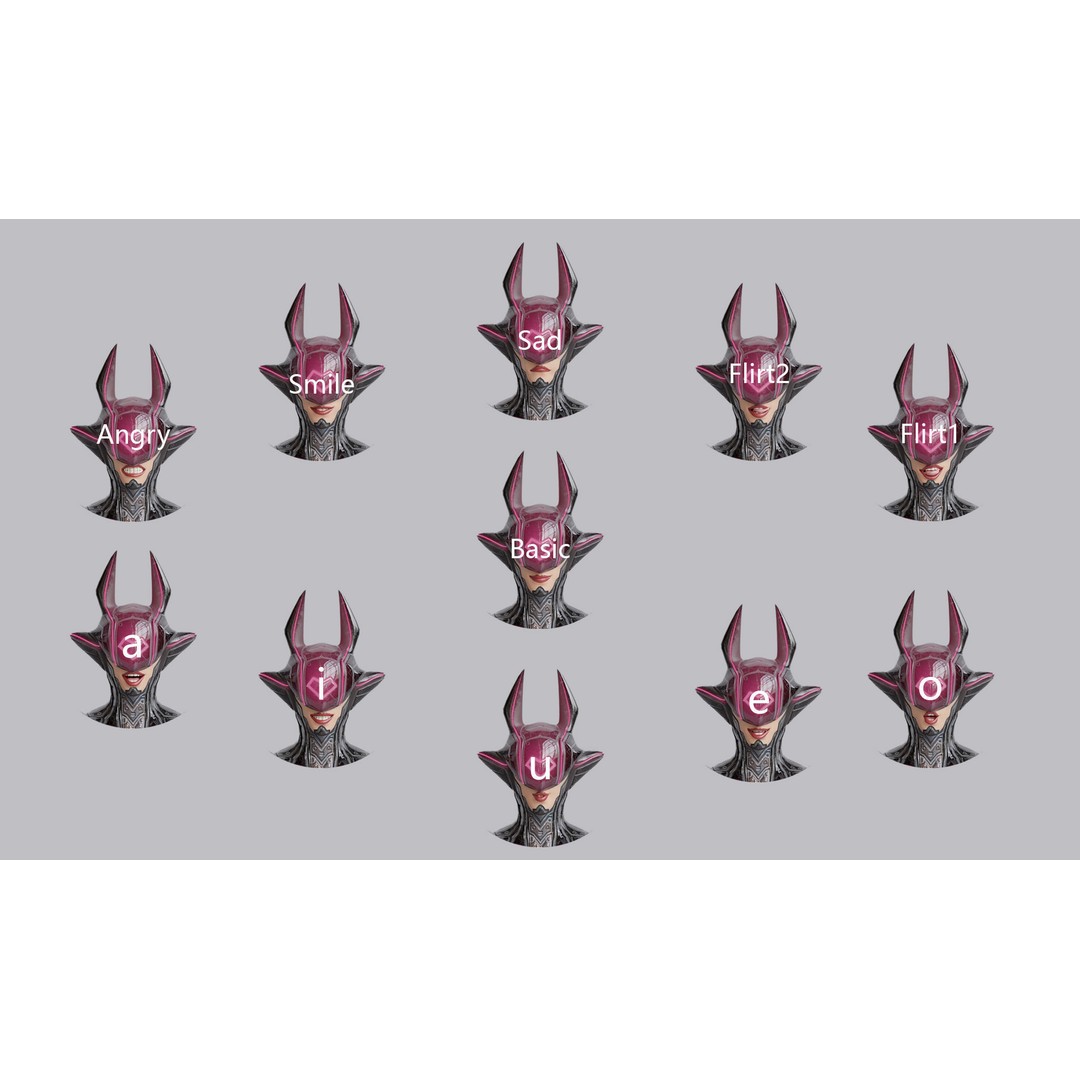 Cyborg Lust 3D Model – Low Poly Rigged Character for Games, FBX - View 13
