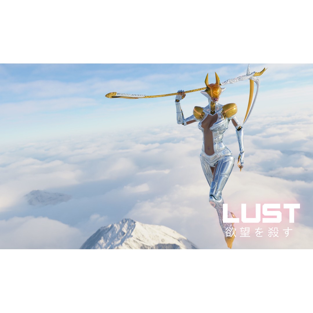 Cyborg Lust 3D Model – Low Poly Rigged Character for Games, FBX - View 17
