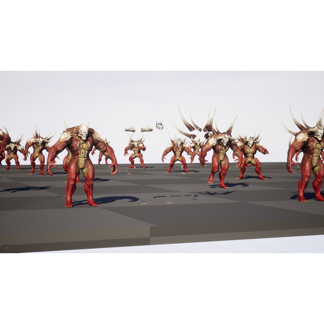 DemonBoss6 3D Model – Low Poly Fantasy Character, Rigged & Animated