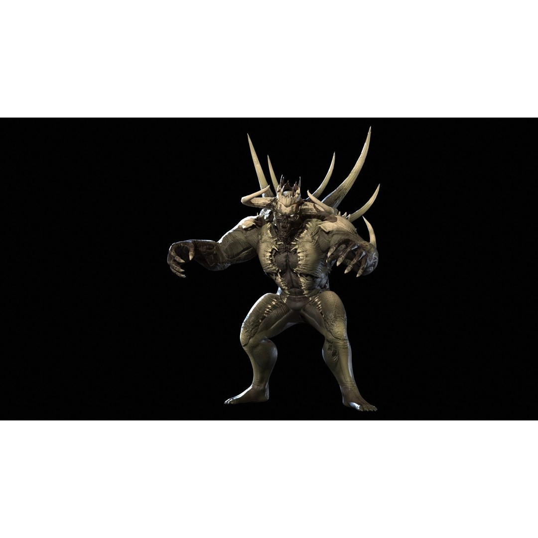DemonBoss6 3D Model – Low Poly Fantasy Character, Rigged & Animated - View 17