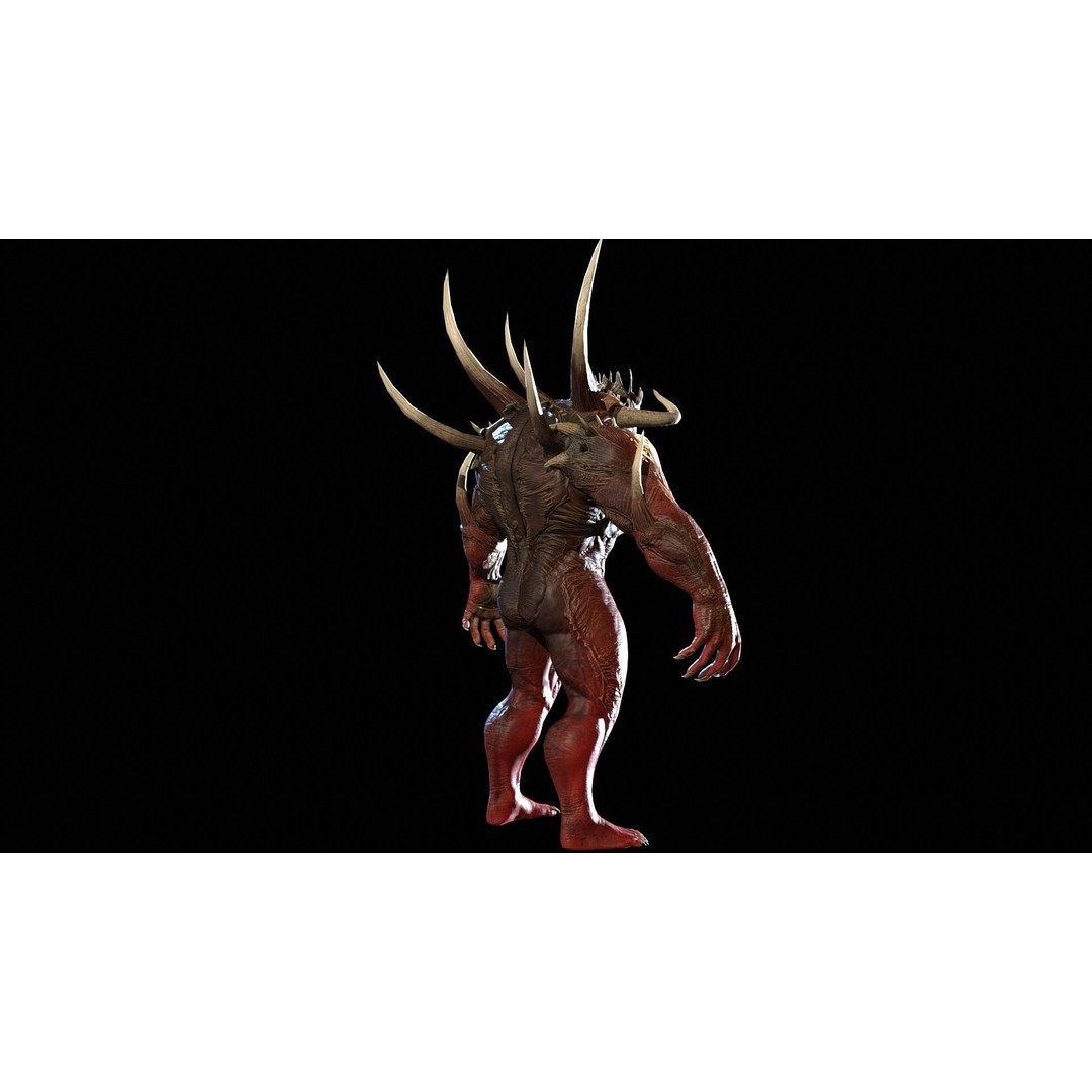 DemonBoss6 3D Model – Low Poly Fantasy Character, Rigged & Animated - View 21