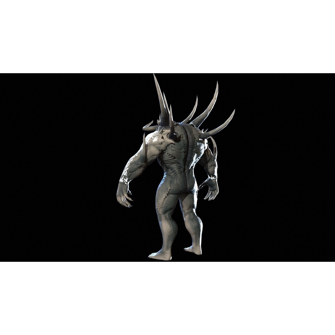 DemonBoss6 3D Model – Low Poly Fantasy Character, Rigged & Animated - View 29