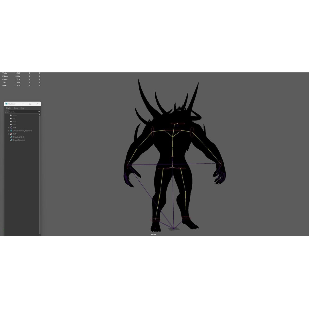 DemonBoss6 3D Model – Low Poly Fantasy Character, Rigged & Animated - View 30