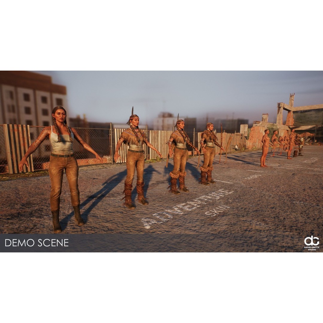 Kiona 3D Model – Low Poly Adventure Character, FBX & Unity - View 22