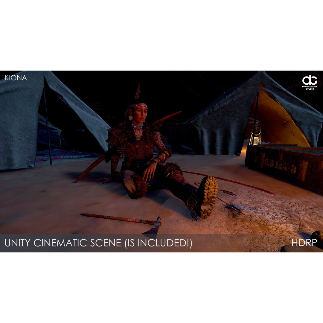 Kiona 3D Model – Low Poly Adventure Character, FBX & Unity - View 26
