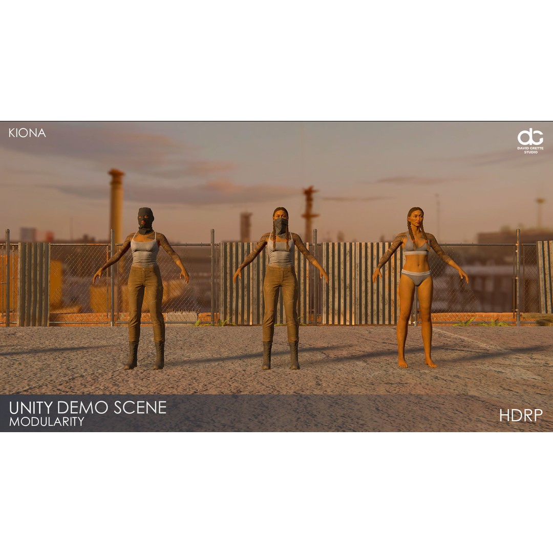 Kiona 3D Model – Low Poly Adventure Character, FBX & Unity - View 29