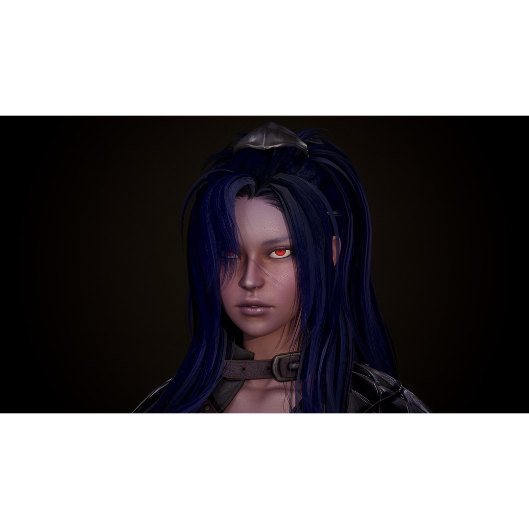 Dark Elf Rogue 3D Model – Low Poly Game Asset, Rigged for Unity & UE5 - View 17
