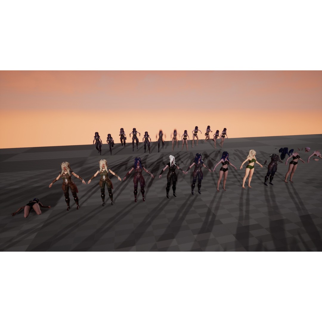 Dark Elf Rogue 3D Model – Low Poly Game Asset, Rigged for Unity & UE5 - View 31