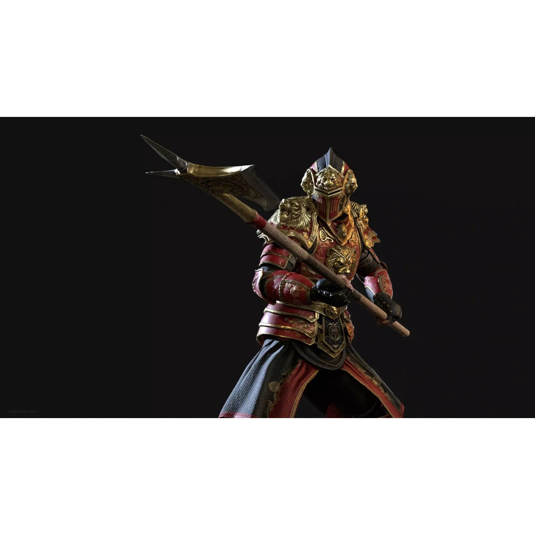 Lion Guardian 3D Model – Low Poly Game Asset, Rigged, PBR Textures - View 4