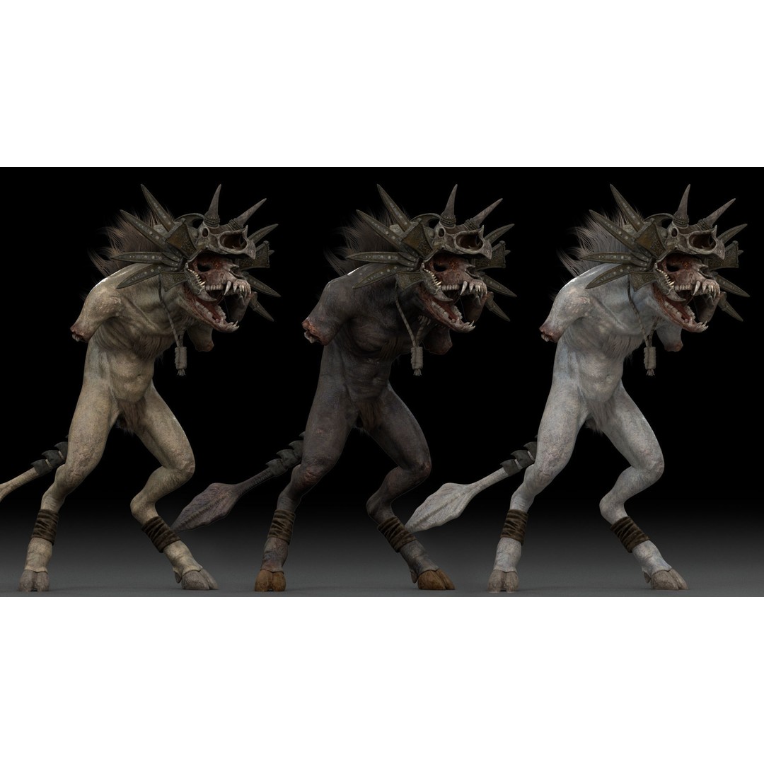 Gloomfang Beast 3D Model – Rigged Low-Poly Game Asset, FBX, PBR - View 12