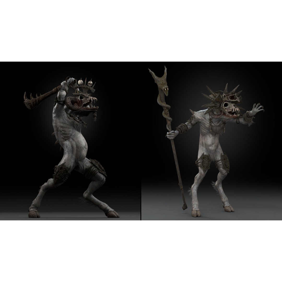 Gloomfang Beast 3D Model – Rigged Low-Poly Game Asset, FBX, PBR - View 16
