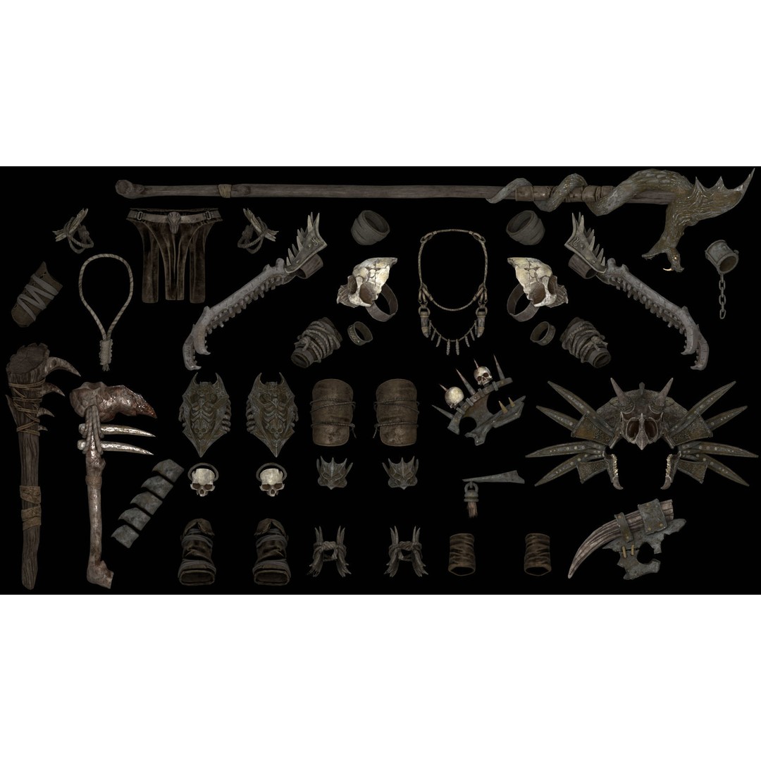 Gloomfang Beast 3D Model – Rigged Low-Poly Game Asset, FBX, PBR - View 19