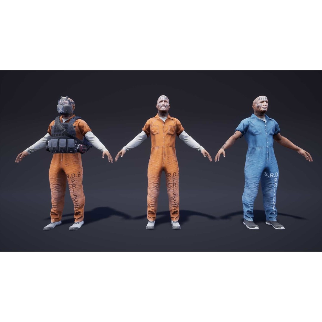Adventure Characters Pack 3D Model – Low Poly Game Asset, FBX, Rigged